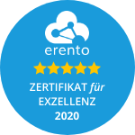 Erento Zertifikat für Exzellenz